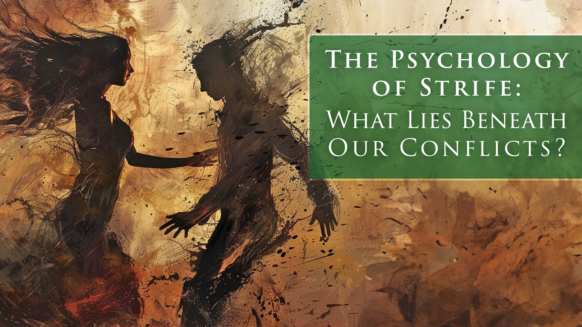 A man and woman struggle to understand conflict